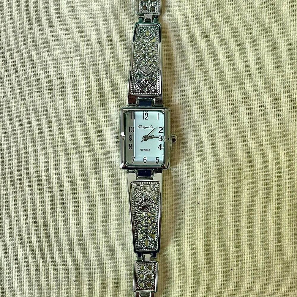 y2k style cute rectangle stainless steel quartz luxury watch - Picture 6 of 8